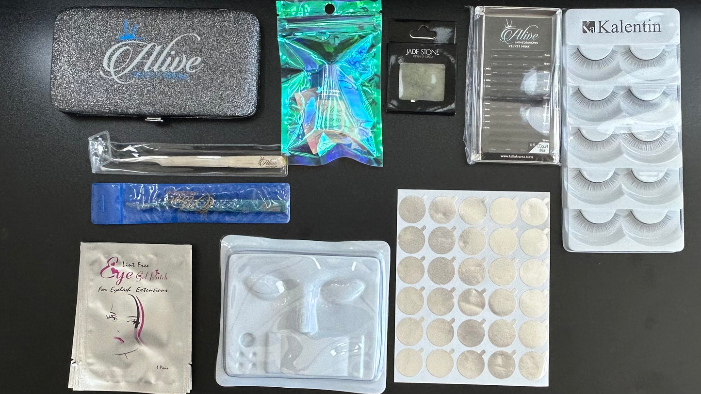 Kit para practica pestañas clásicas