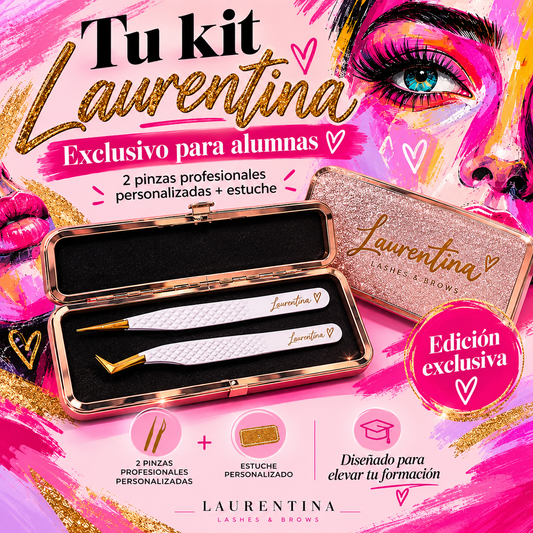 20 Kits Personalizados Laurentina – 2 pinzas + estuche personalizado