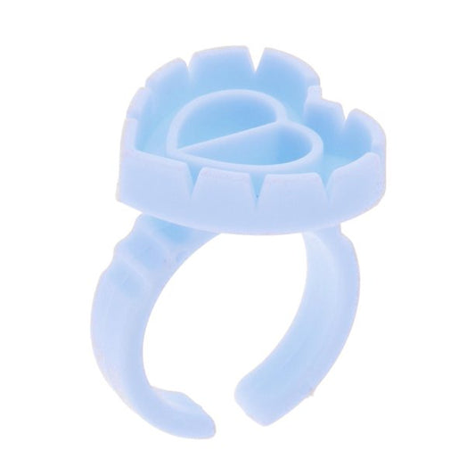 Anillos para pegamento extensiones de pestañas x 100
