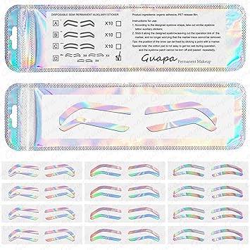 Plantilla de Diseño de cejas desechable para aerografo